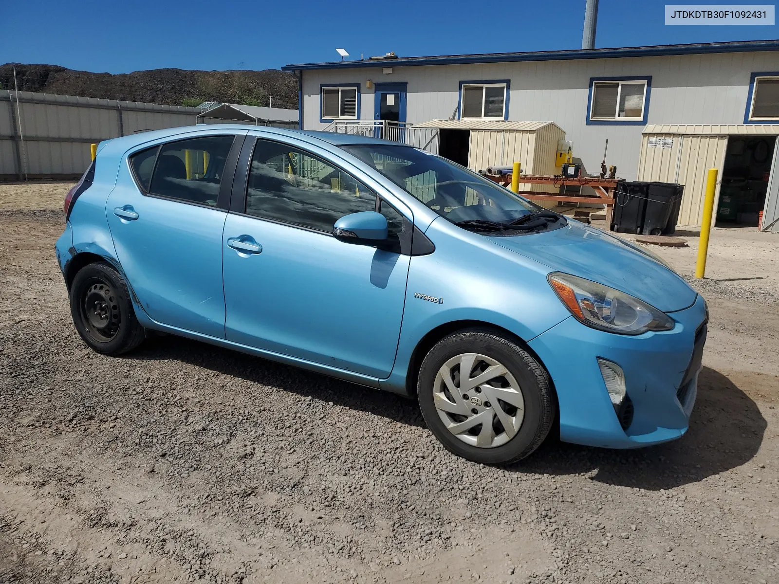 2015 Toyota Prius C VIN: JTDKDTB30F1092431 Lot: 64412854