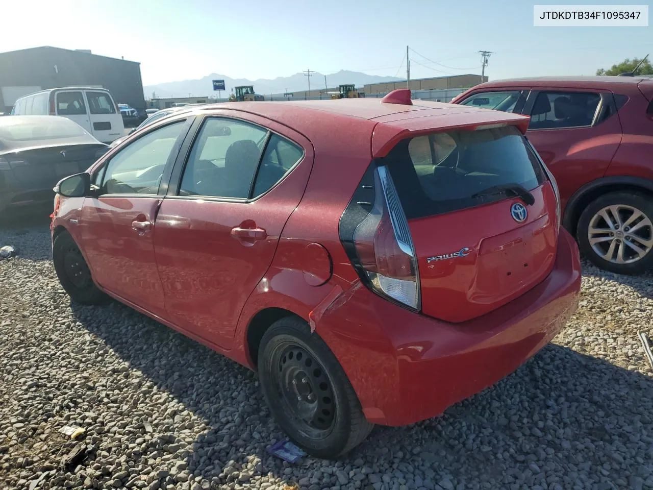 2015 Toyota Prius C VIN: JTDKDTB34F1095347 Lot: 65636724