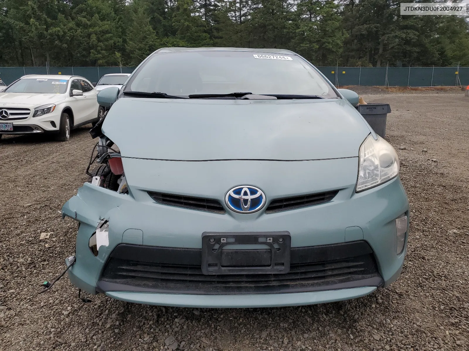 2015 Toyota Prius VIN: JTDKN3DU0F2004927 Lot: 66627244