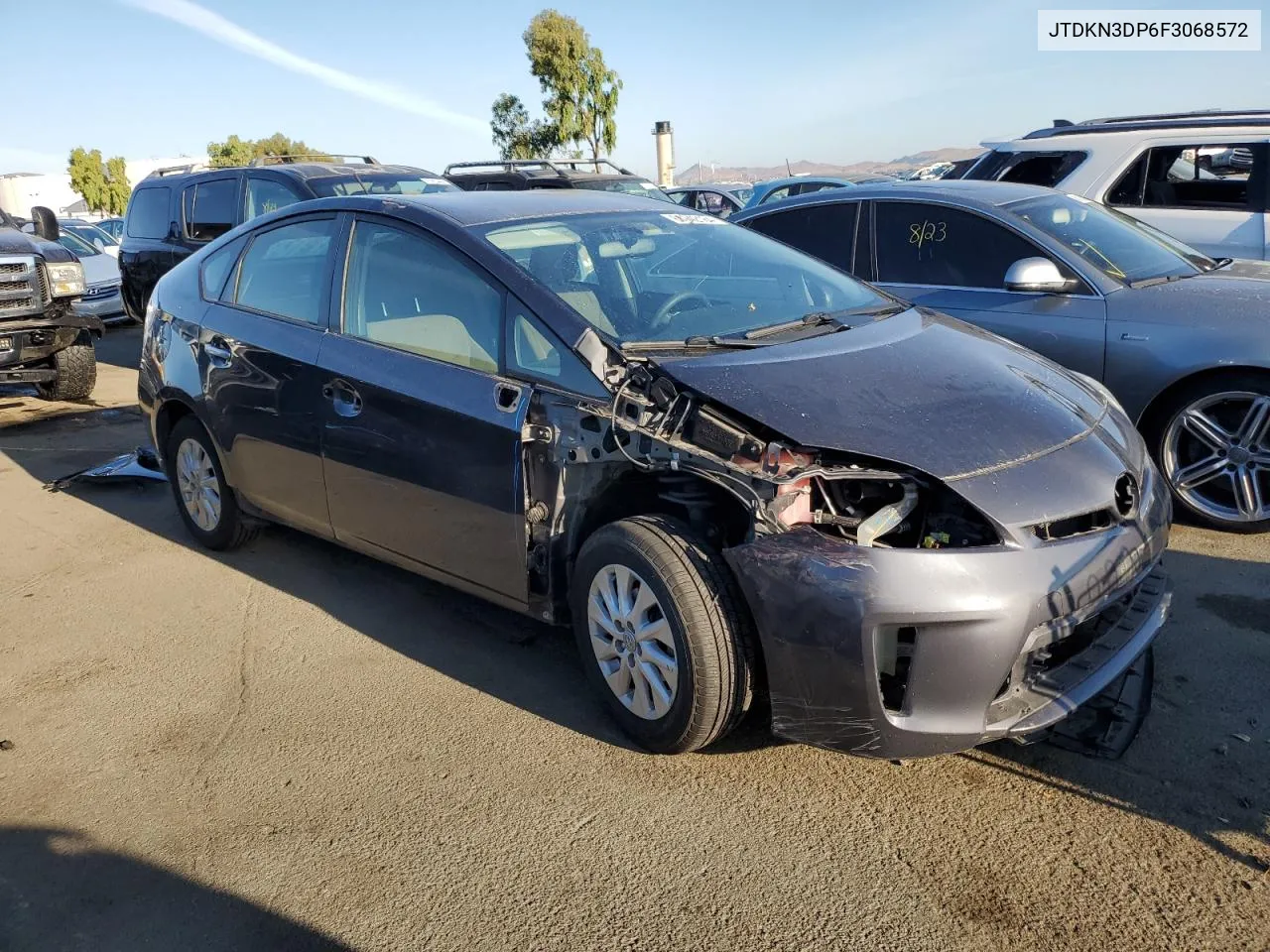 JTDKN3DP6F3068572 2015 Toyota Prius Plug-In