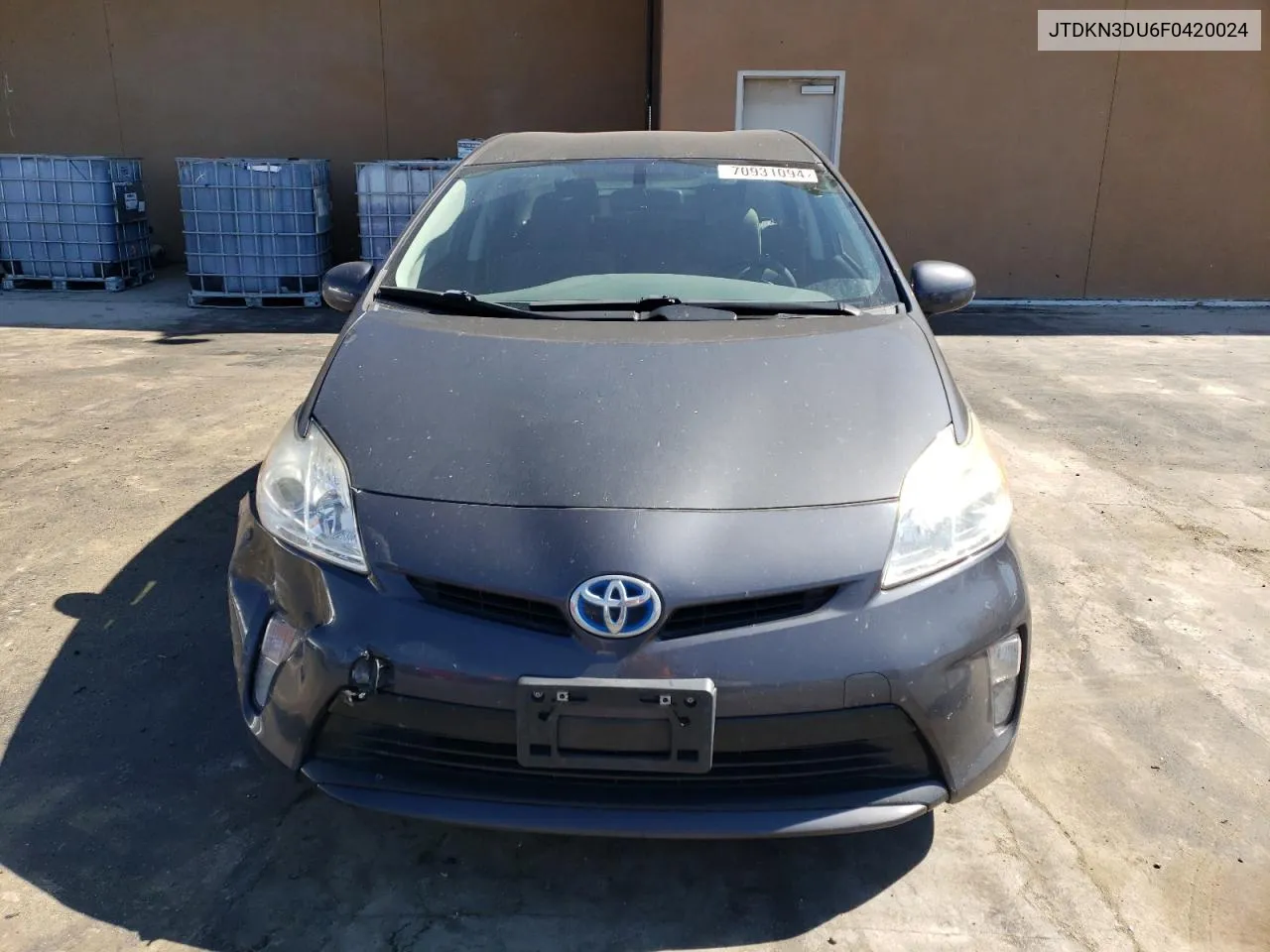 2015 Toyota Prius VIN: JTDKN3DU6F0420024 Lot: 70931094