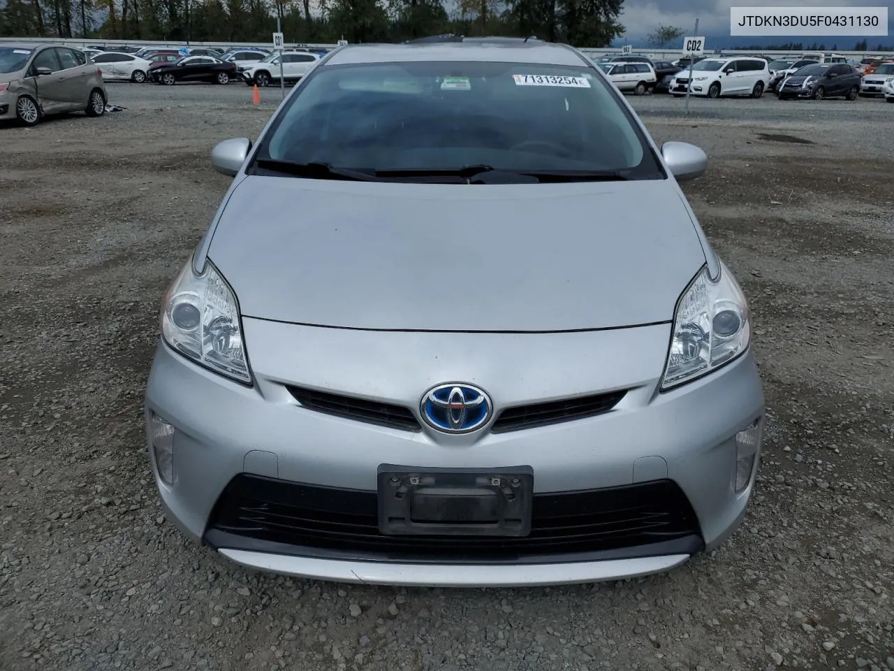 2015 Toyota Prius VIN: JTDKN3DU5F0431130 Lot: 71313254