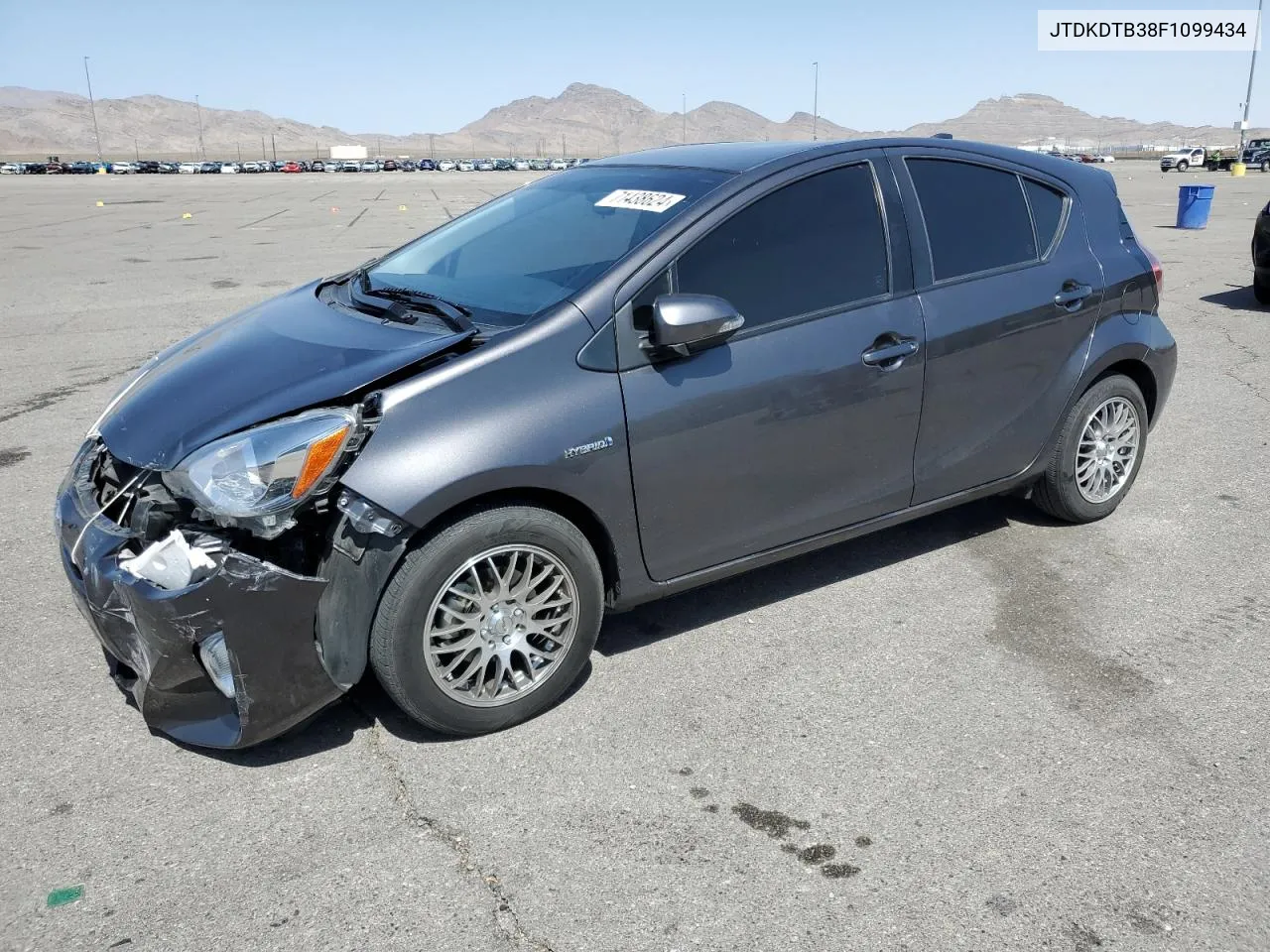 2015 Toyota Prius C VIN: JTDKDTB38F1099434 Lot: 71438624