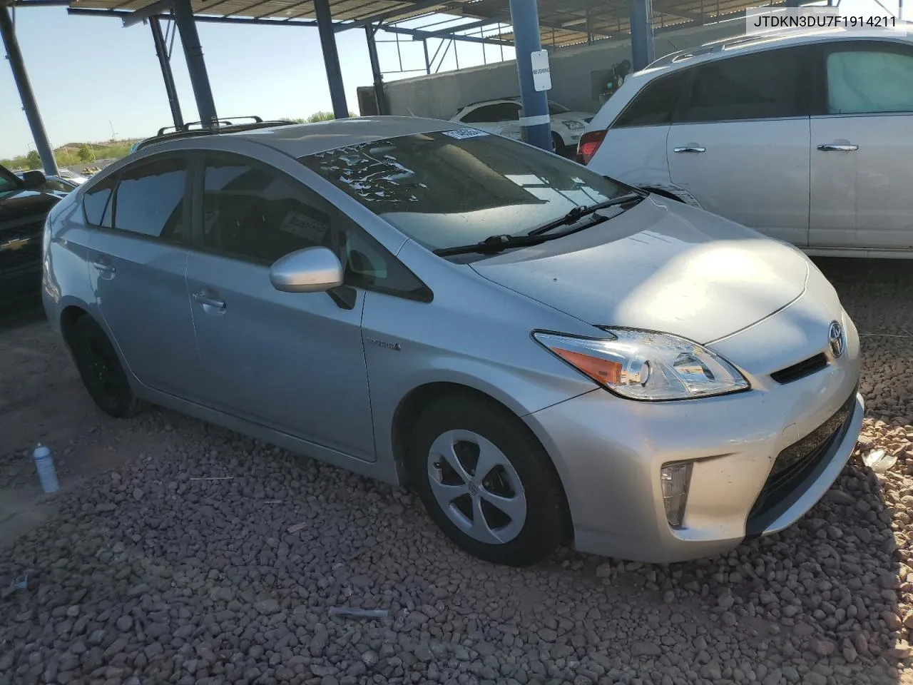 2015 Toyota Prius VIN: JTDKN3DU7F1914211 Lot: 71485054