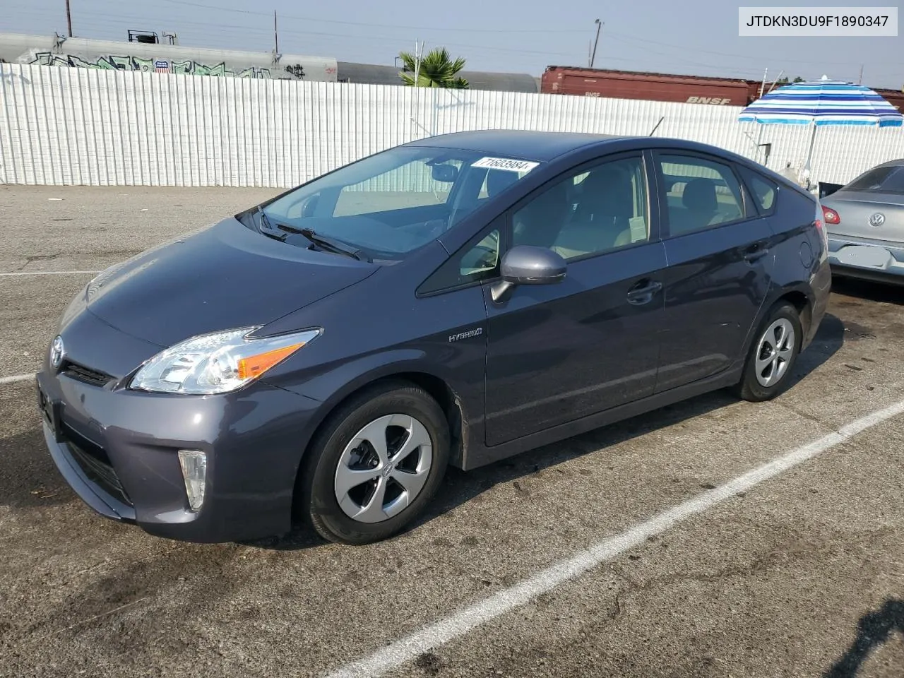 2015 Toyota Prius VIN: JTDKN3DU9F1890347 Lot: 71603984