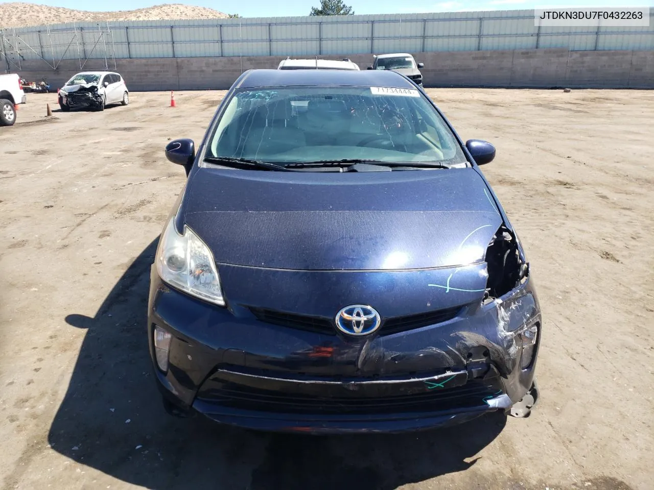 2015 Toyota Prius VIN: JTDKN3DU7F0432263 Lot: 71734444