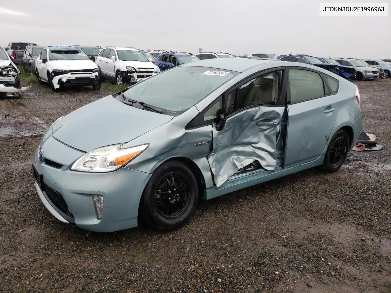 2015 Toyota Prius VIN: JTDKN3DU2F1996963 Lot: 71760684