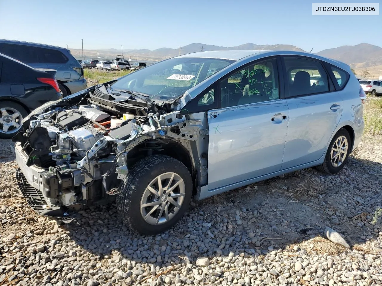 2015 Toyota Prius V VIN: JTDZN3EU2FJ038306 Lot: 71919854