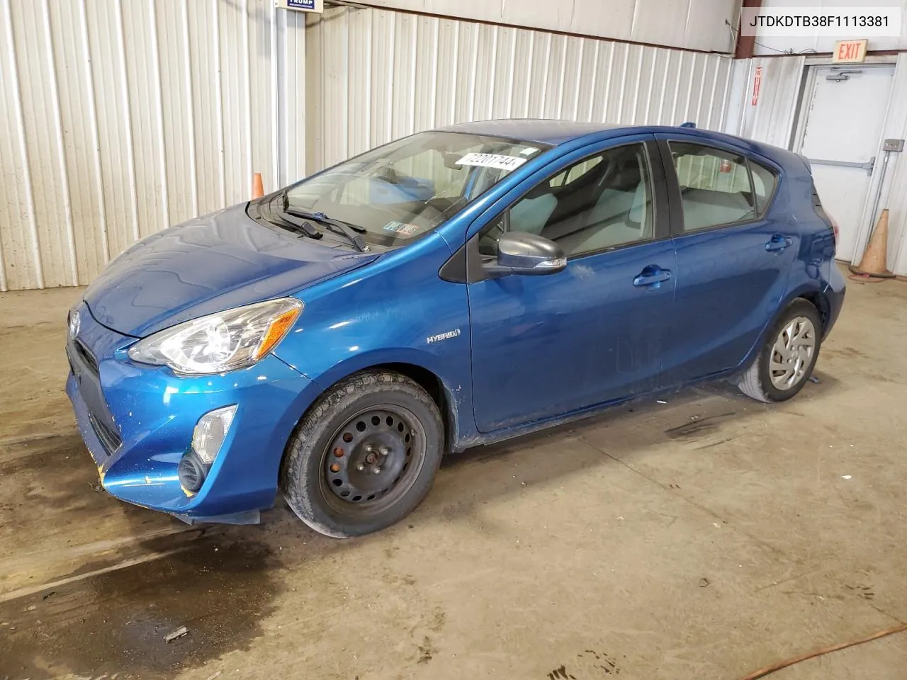 2015 Toyota Prius C VIN: JTDKDTB38F1113381 Lot: 72201744