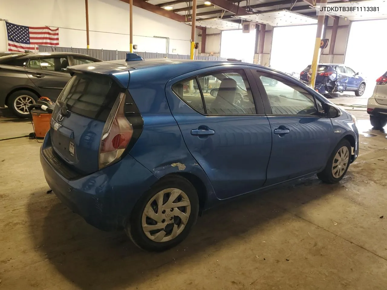 2015 Toyota Prius C VIN: JTDKDTB38F1113381 Lot: 72201744