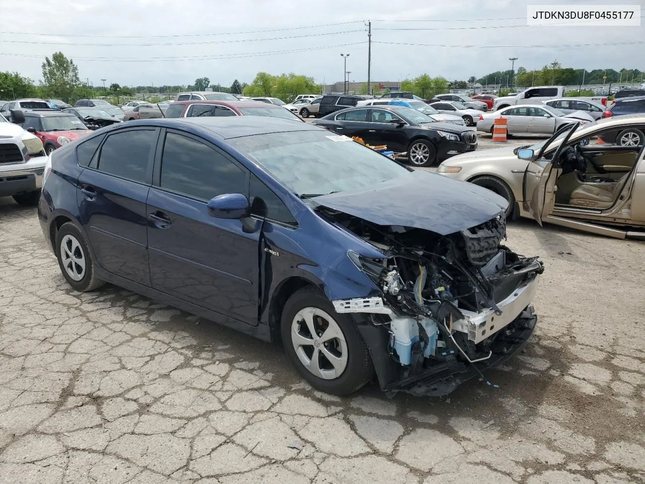 2015 Toyota Prius VIN: JTDKN3DU8F0455177 Lot: 72362954