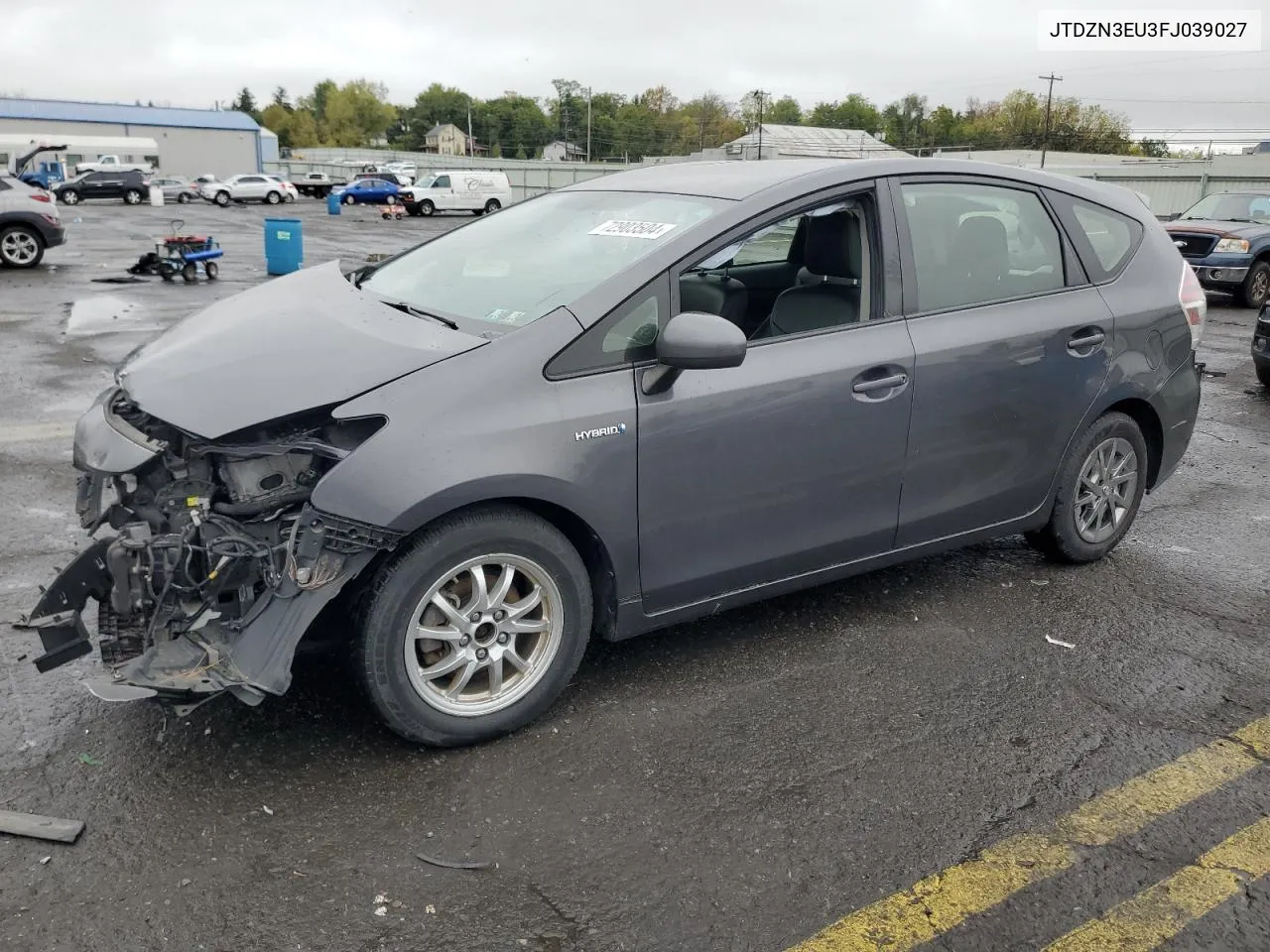 2015 Toyota Prius V VIN: JTDZN3EU3FJ039027 Lot: 72903504