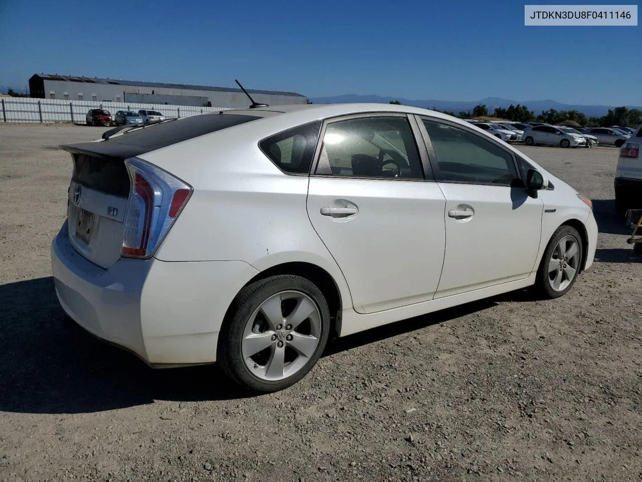 2015 Toyota Prius VIN: JTDKN3DU8F0411146 Lot: 73105244