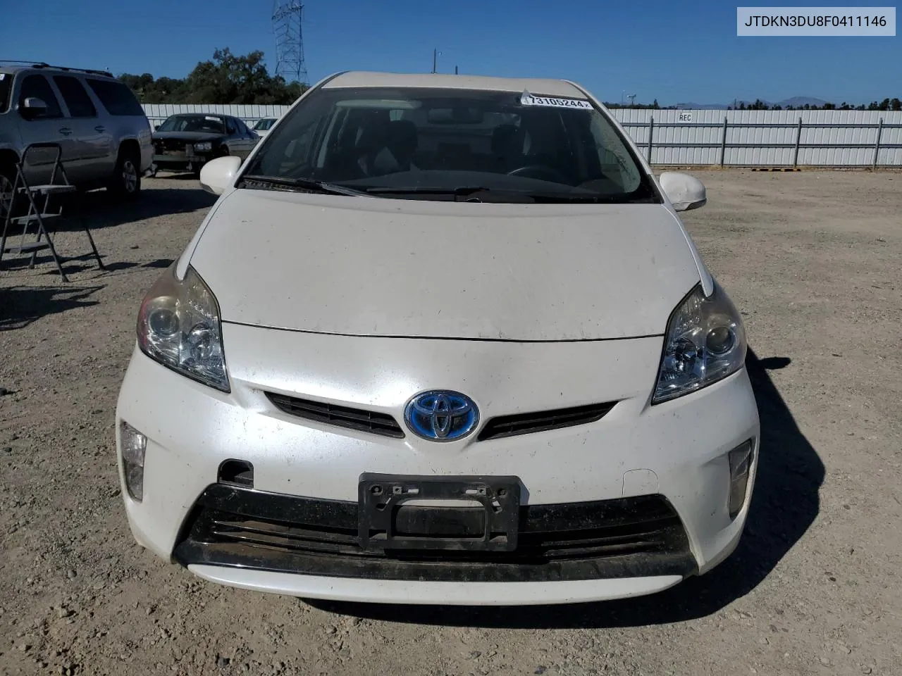 2015 Toyota Prius VIN: JTDKN3DU8F0411146 Lot: 73105244