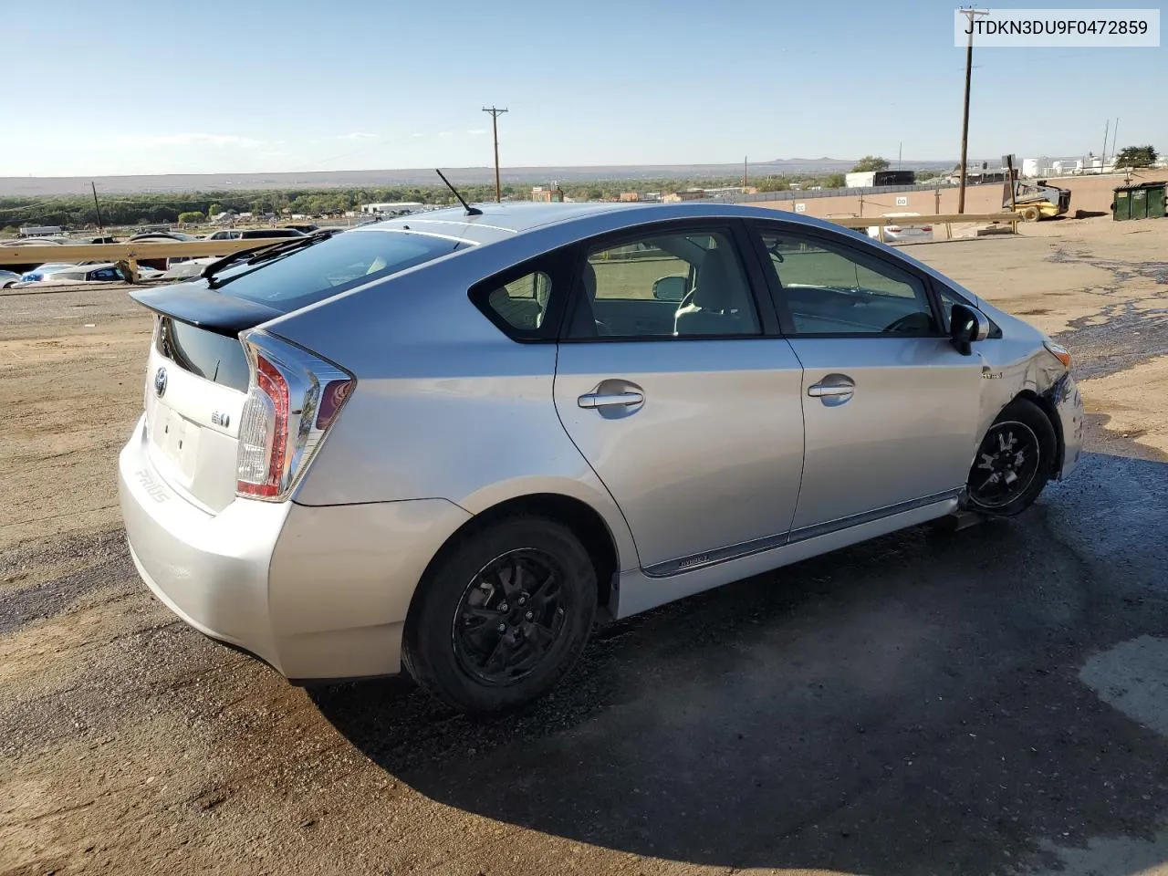 2015 Toyota Prius VIN: JTDKN3DU9F0472859 Lot: 73295384