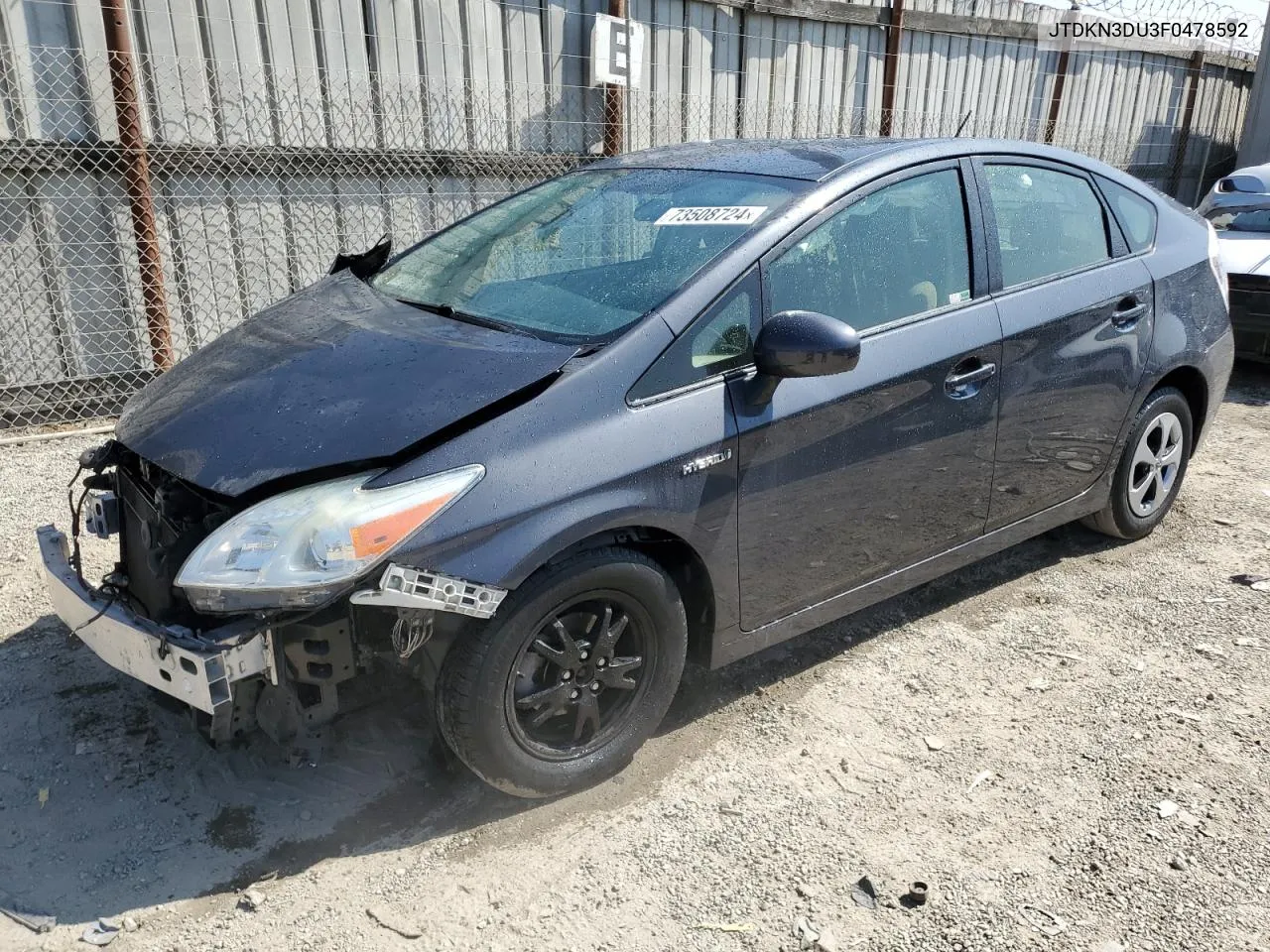 JTDKN3DU3F0478592 2015 Toyota Prius