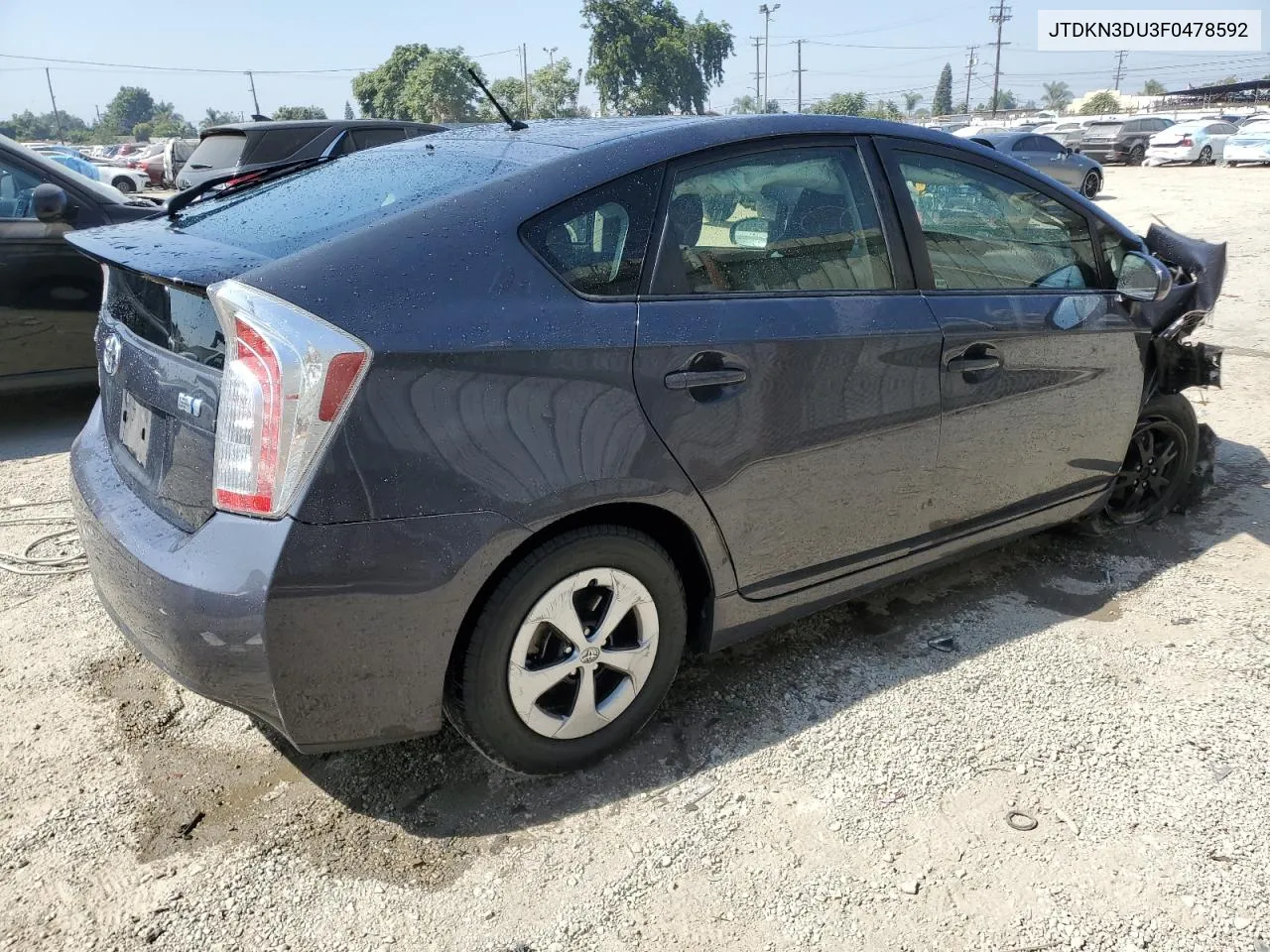 JTDKN3DU3F0478592 2015 Toyota Prius