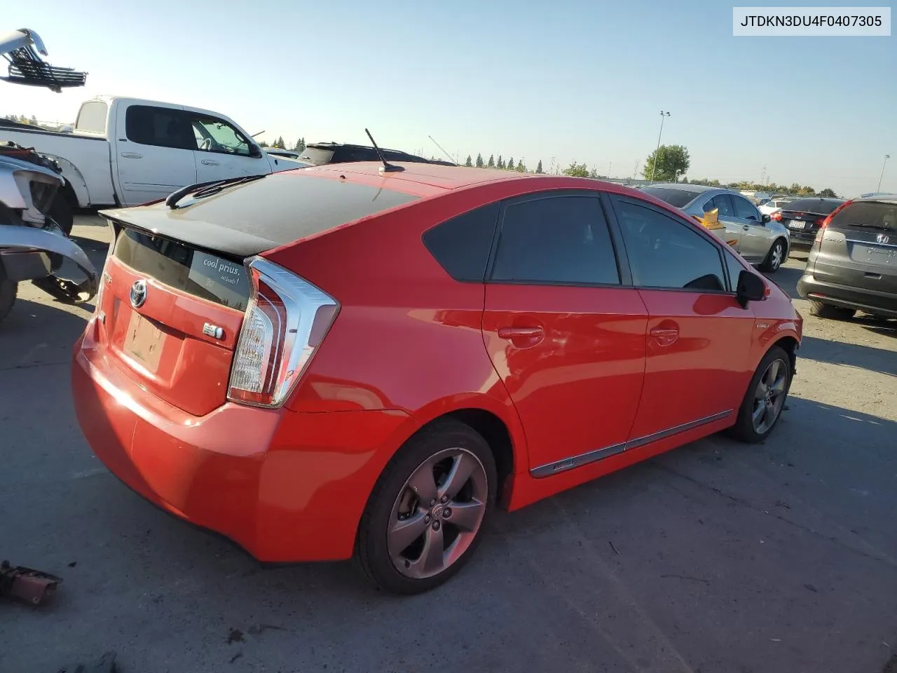 2015 Toyota Prius VIN: JTDKN3DU4F0407305 Lot: 73559604