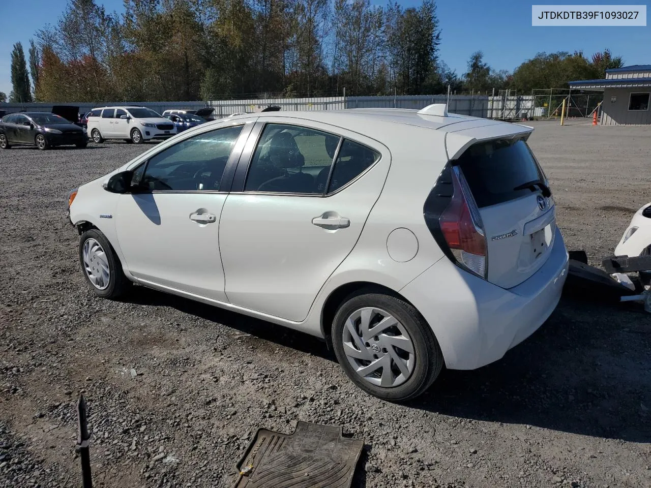 2015 Toyota Prius C VIN: JTDKDTB39F1093027 Lot: 73786864