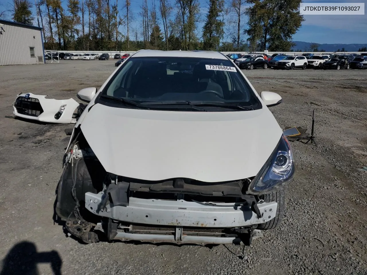 2015 Toyota Prius C VIN: JTDKDTB39F1093027 Lot: 73786864