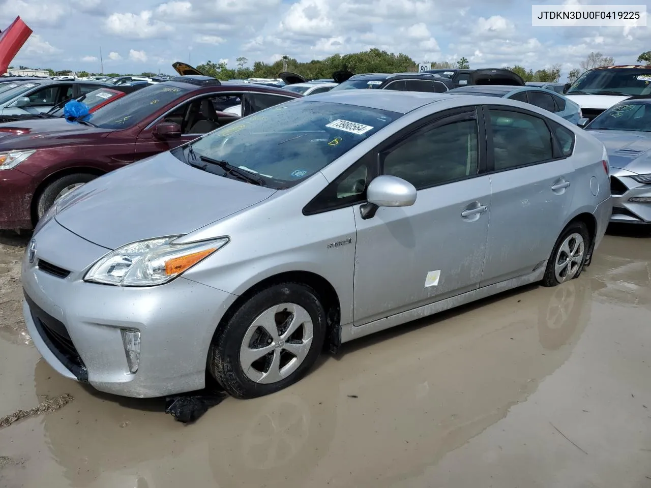 2015 Toyota Prius VIN: JTDKN3DU0F0419225 Lot: 73980564