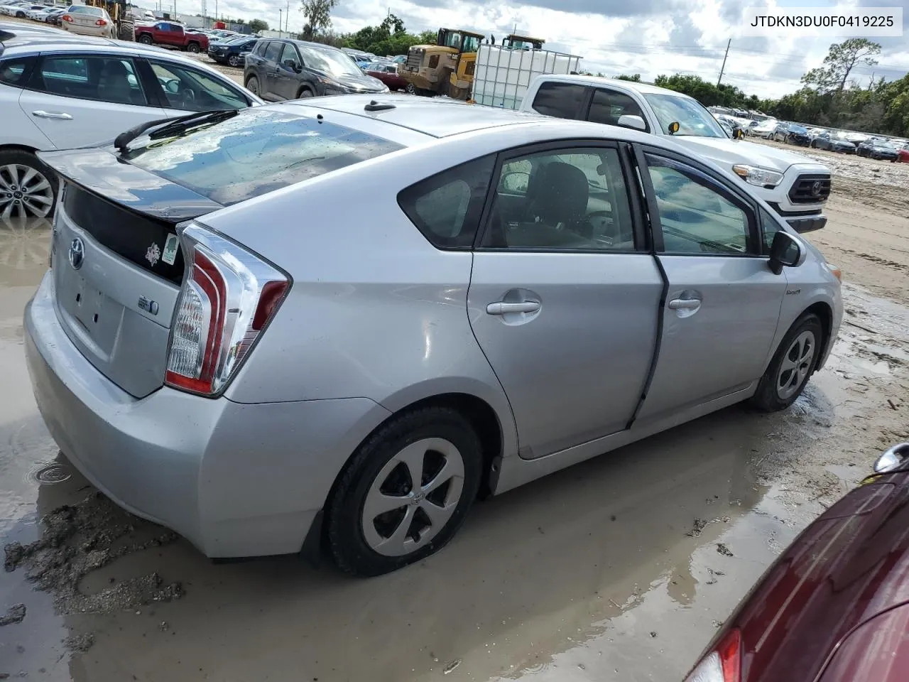 JTDKN3DU0F0419225 2015 Toyota Prius