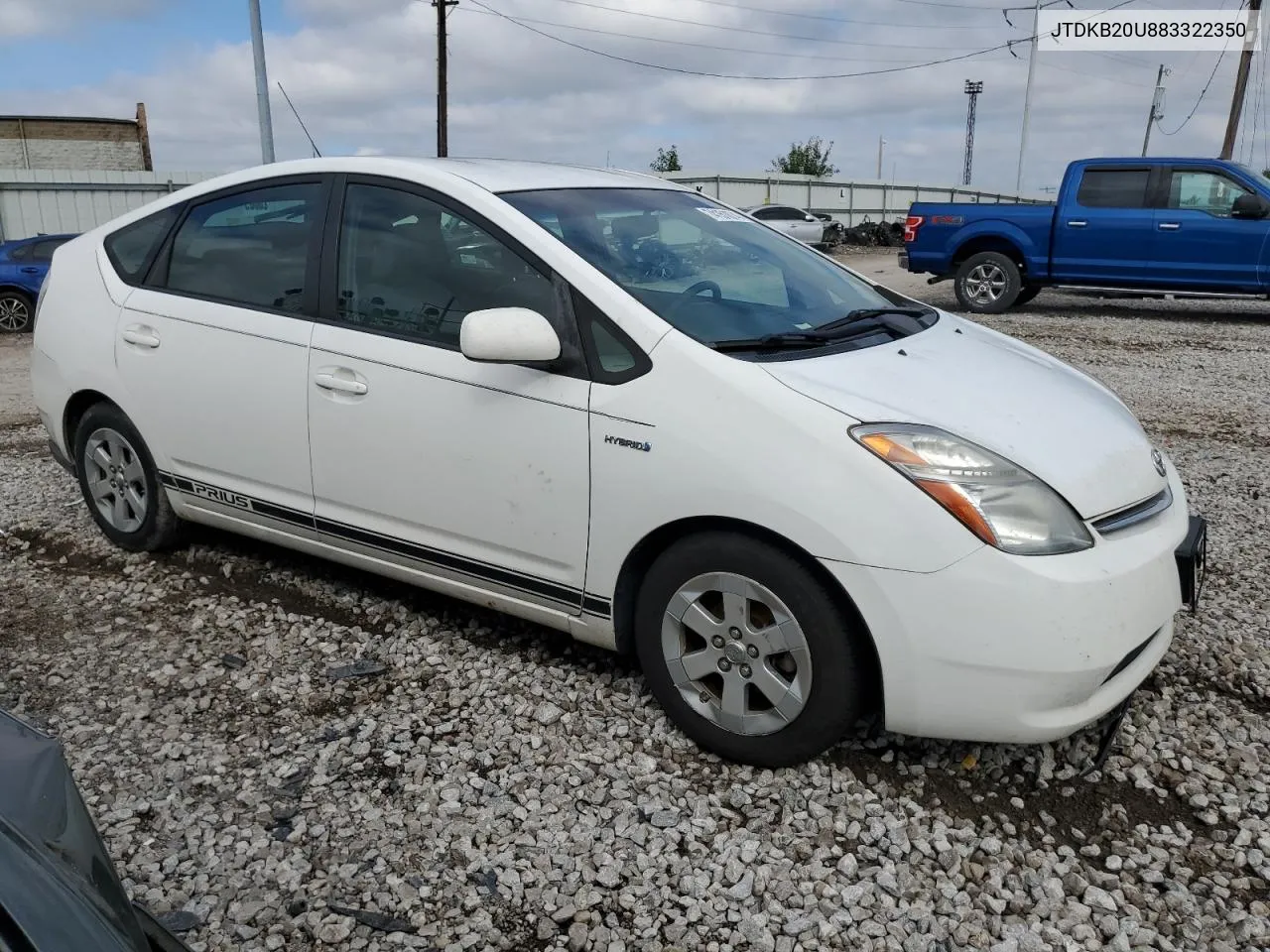 2008 Toyota Prius VIN: JTDKB20U883322350 Lot: 74151074