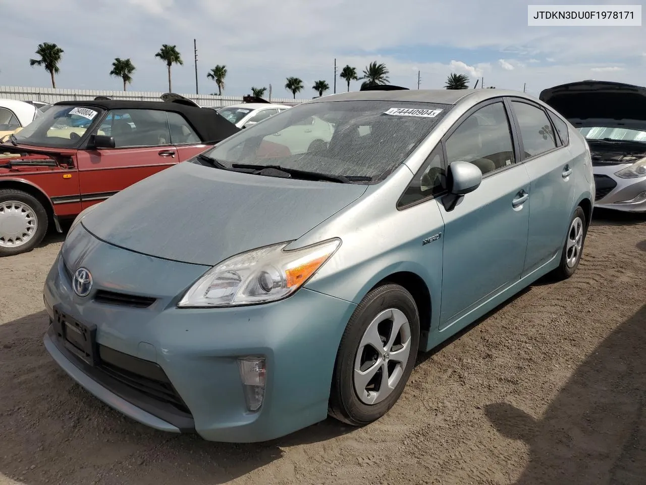 2015 Toyota Prius VIN: JTDKN3DU0F1978171 Lot: 74440904