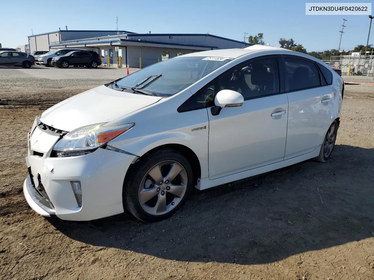 2015 Toyota Prius VIN: JTDKN3DU4F0420622 Lot: 75111534