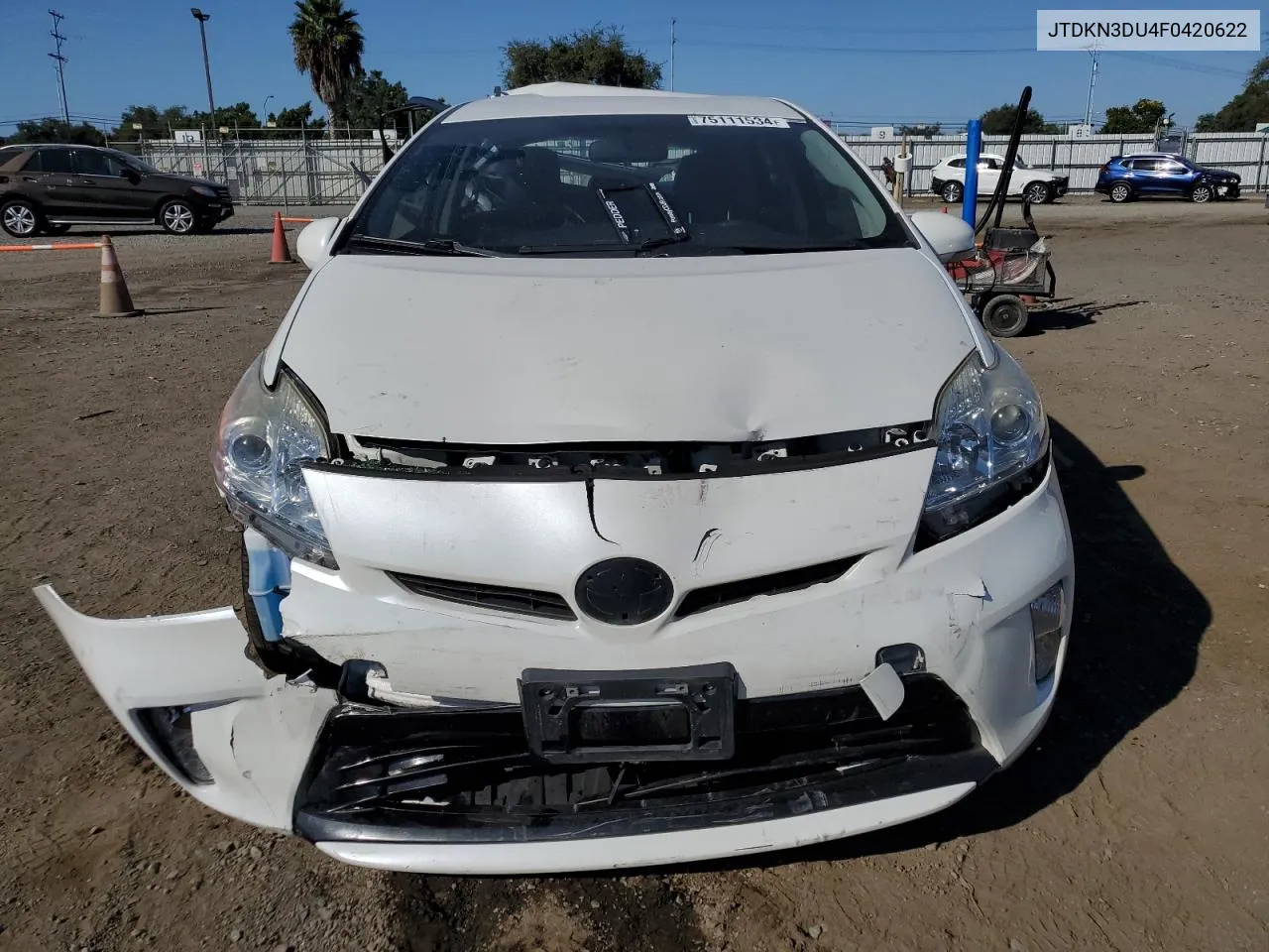 2015 Toyota Prius VIN: JTDKN3DU4F0420622 Lot: 75111534