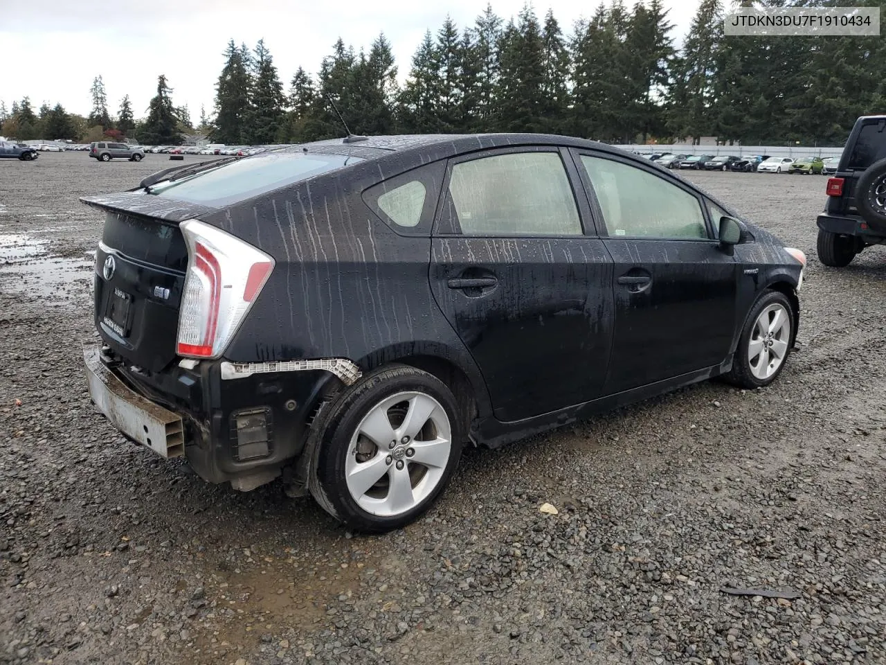 2015 Toyota Prius VIN: JTDKN3DU7F1910434 Lot: 76647074