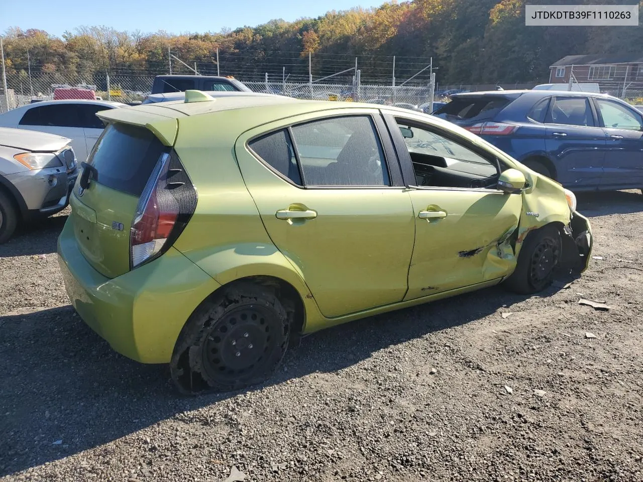 2015 Toyota Prius C VIN: JTDKDTB39F1110263 Lot: 76709274