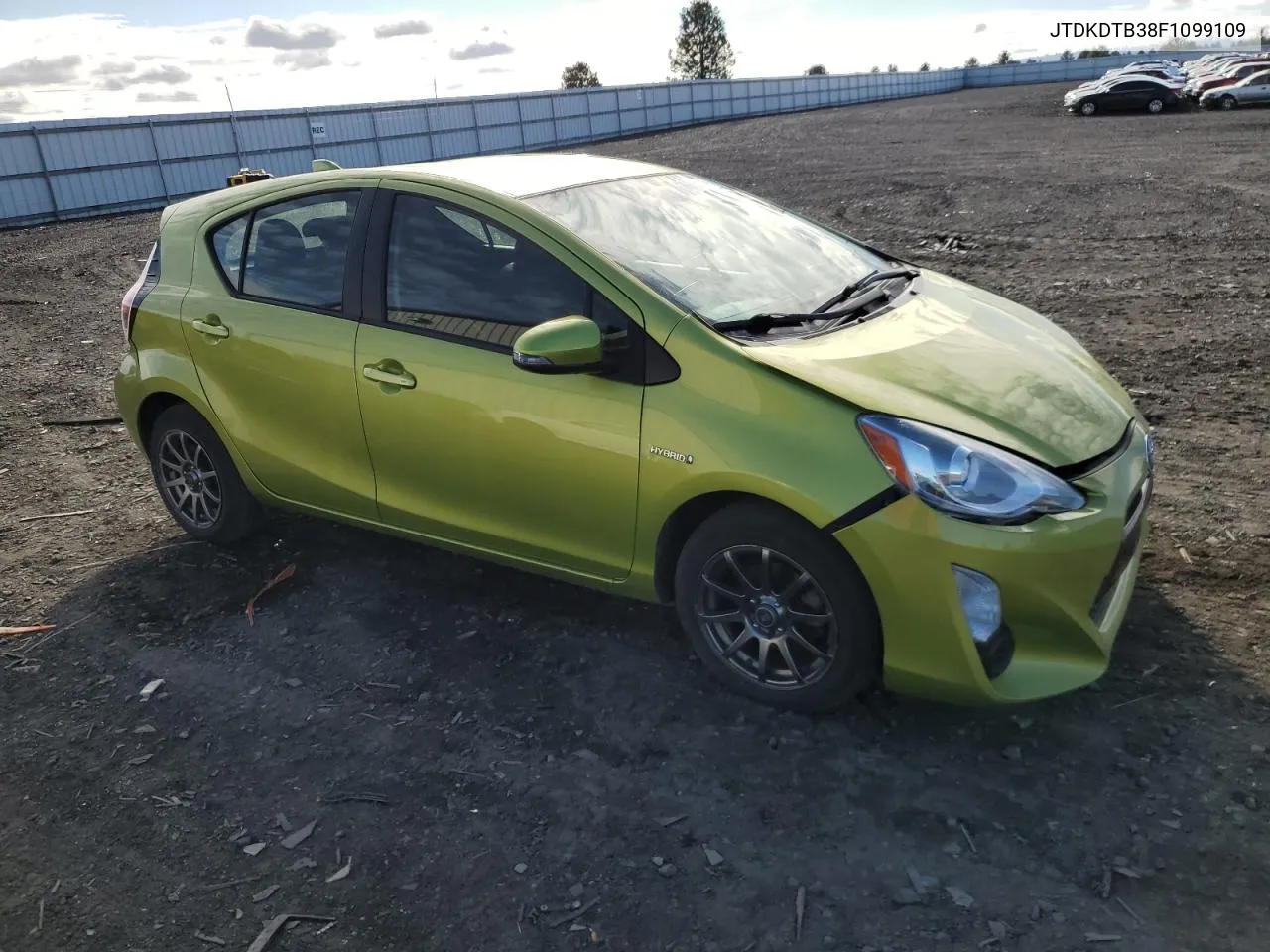 2015 Toyota Prius C VIN: JTDKDTB38F1099109 Lot: 76796834