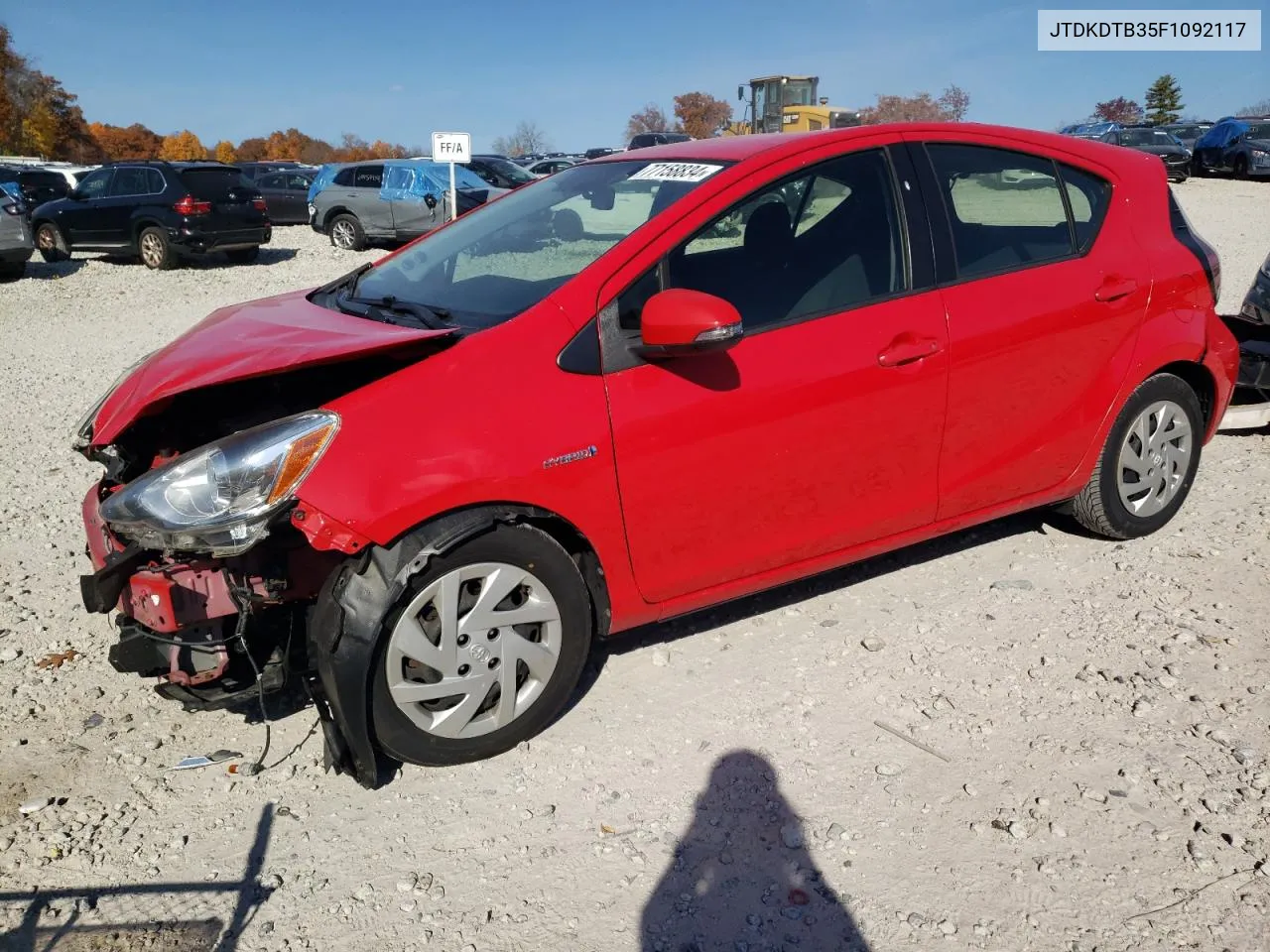 2015 Toyota Prius C VIN: JTDKDTB35F1092117 Lot: 77158834