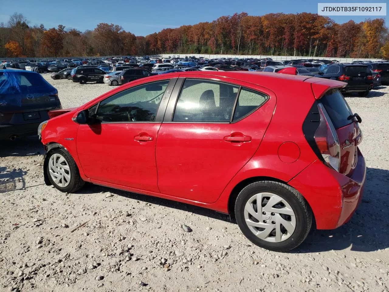 2015 Toyota Prius C VIN: JTDKDTB35F1092117 Lot: 77158834