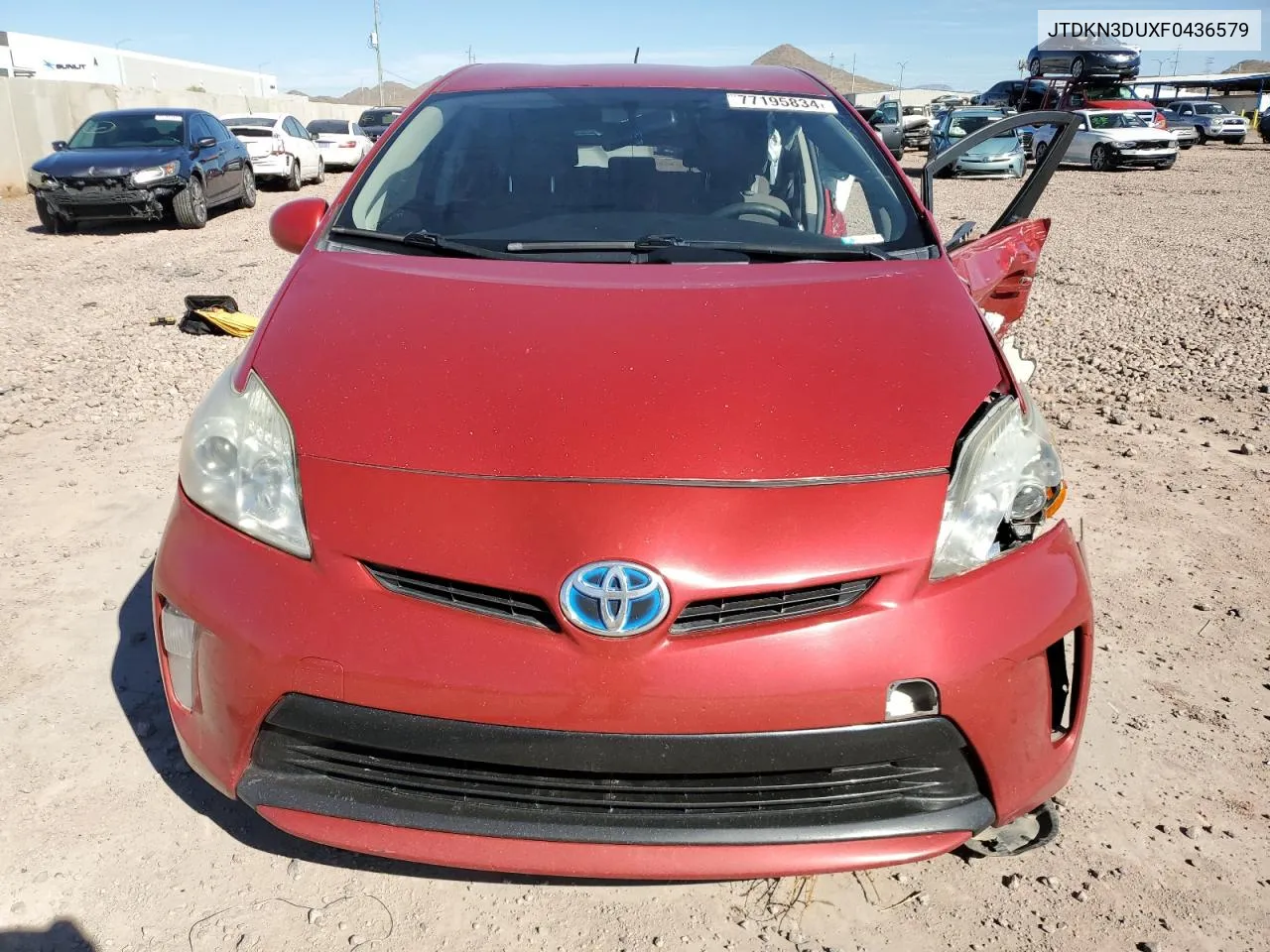 2015 Toyota Prius VIN: JTDKN3DUXF0436579 Lot: 77195834