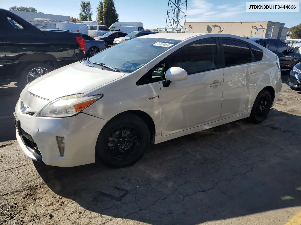 2015 Toyota Prius VIN: JTDKN3DU1F0444666 Lot: 77251464