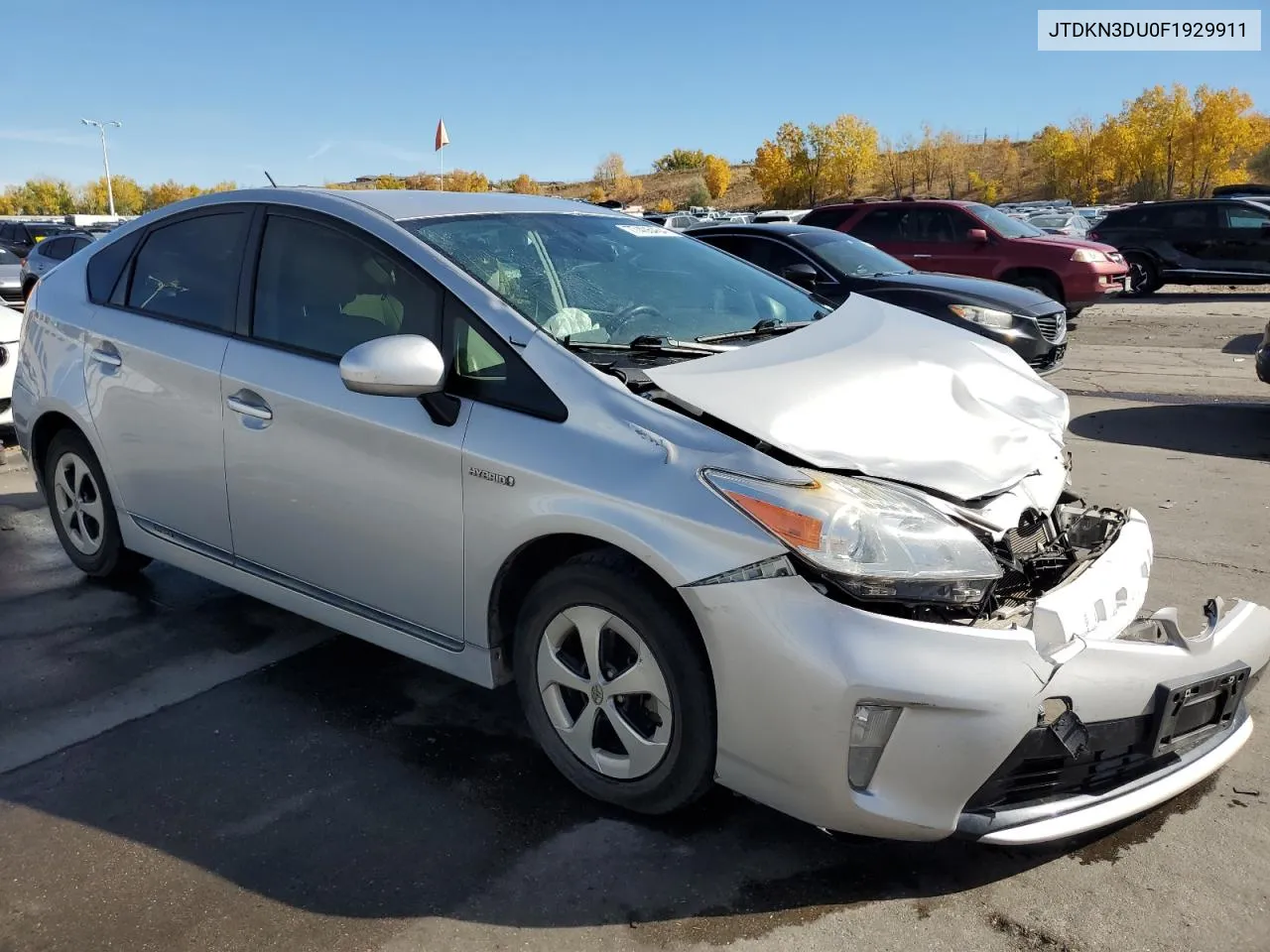 2015 Toyota Prius VIN: JTDKN3DU0F1929911 Lot: 77406464