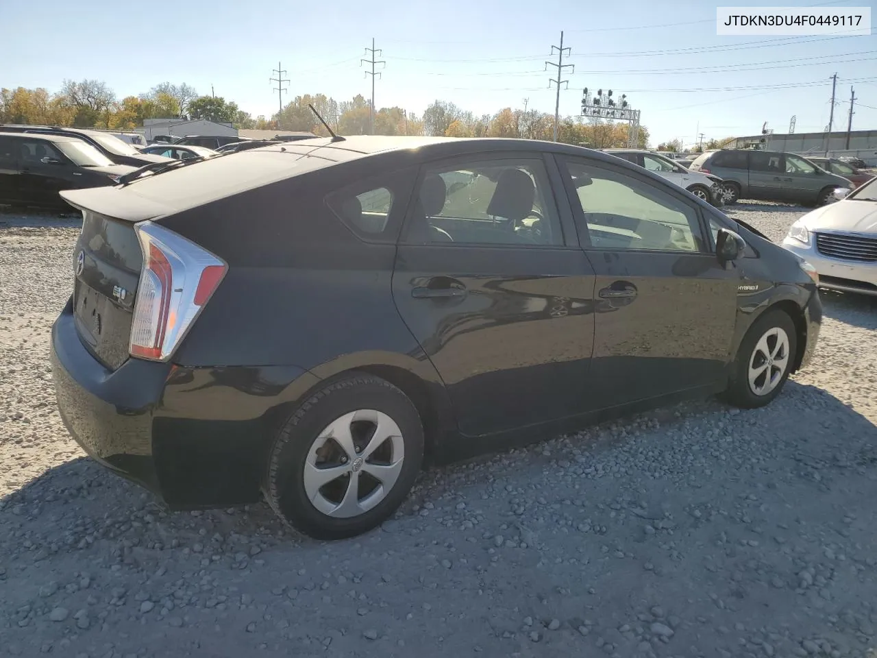 2015 Toyota Prius VIN: JTDKN3DU4F0449117 Lot: 77540044