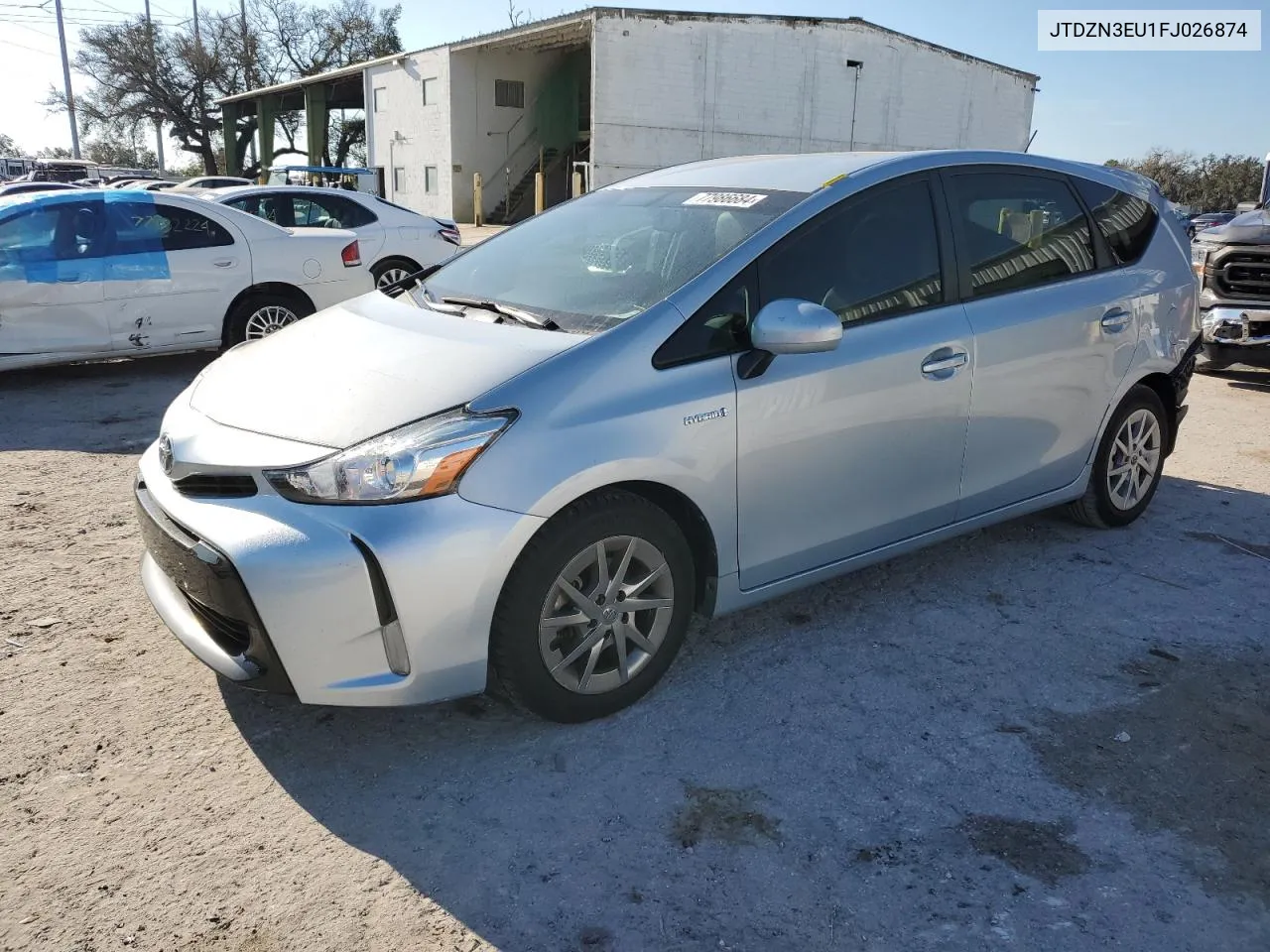 2015 Toyota Prius V VIN: JTDZN3EU1FJ026874 Lot: 77986684