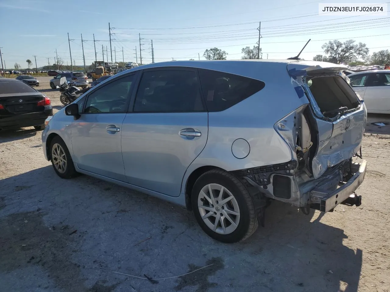 2015 Toyota Prius V VIN: JTDZN3EU1FJ026874 Lot: 77986684