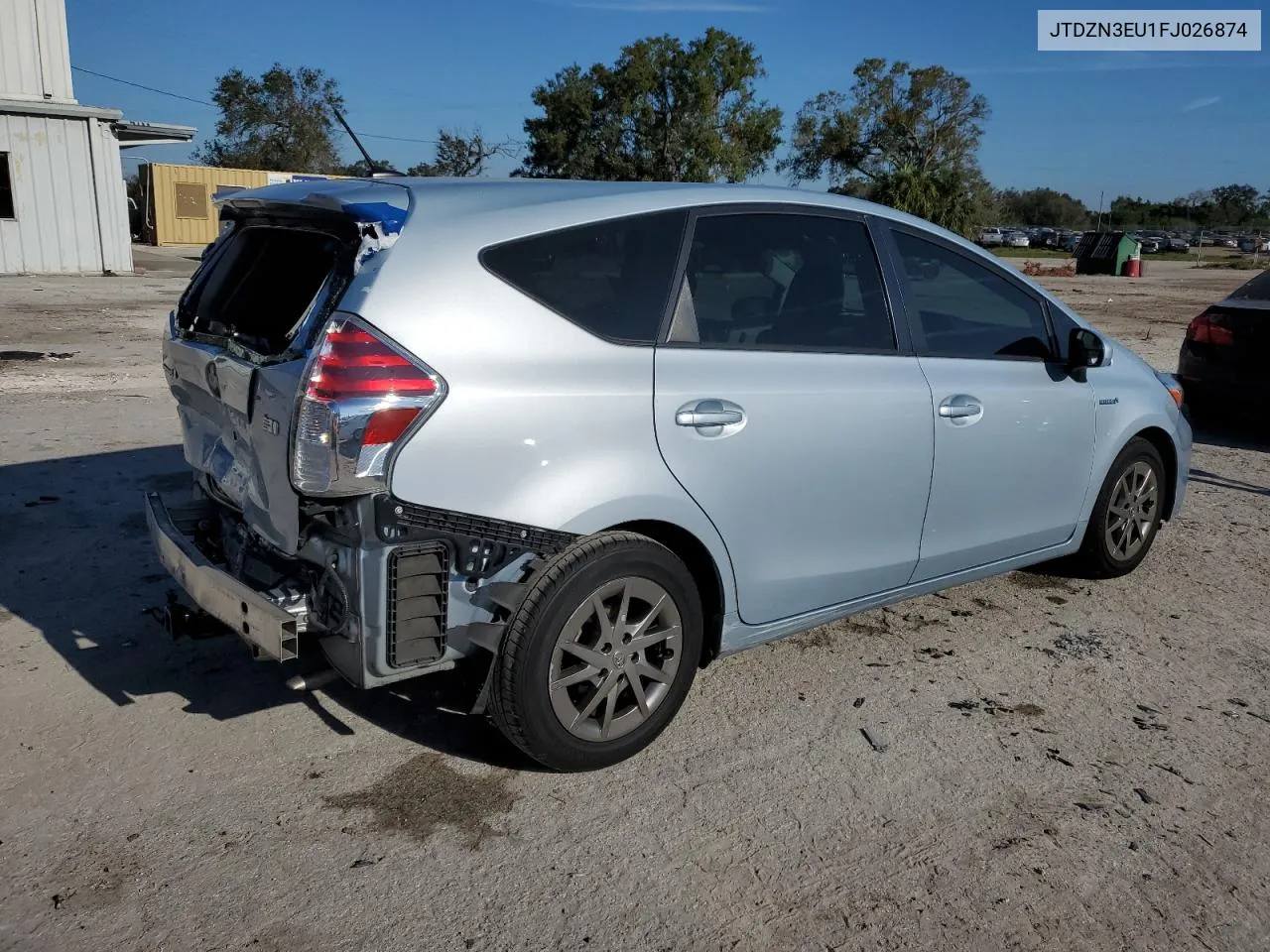 2015 Toyota Prius V VIN: JTDZN3EU1FJ026874 Lot: 77986684