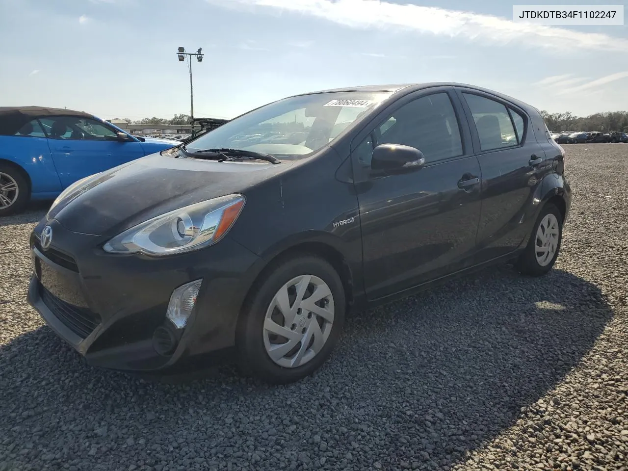 2015 Toyota Prius C VIN: JTDKDTB34F1102247 Lot: 78060494