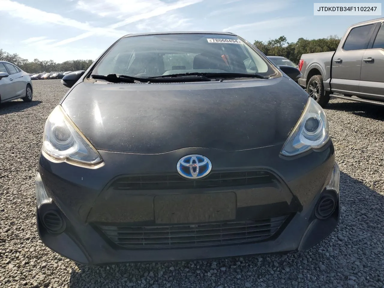 2015 Toyota Prius C VIN: JTDKDTB34F1102247 Lot: 78060494