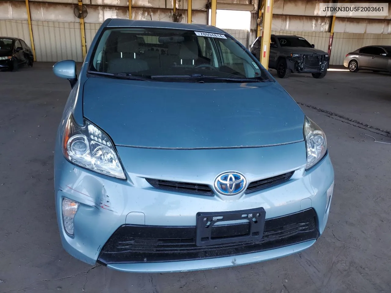 2015 Toyota Prius VIN: JTDKN3DU5F2003661 Lot: 78094814