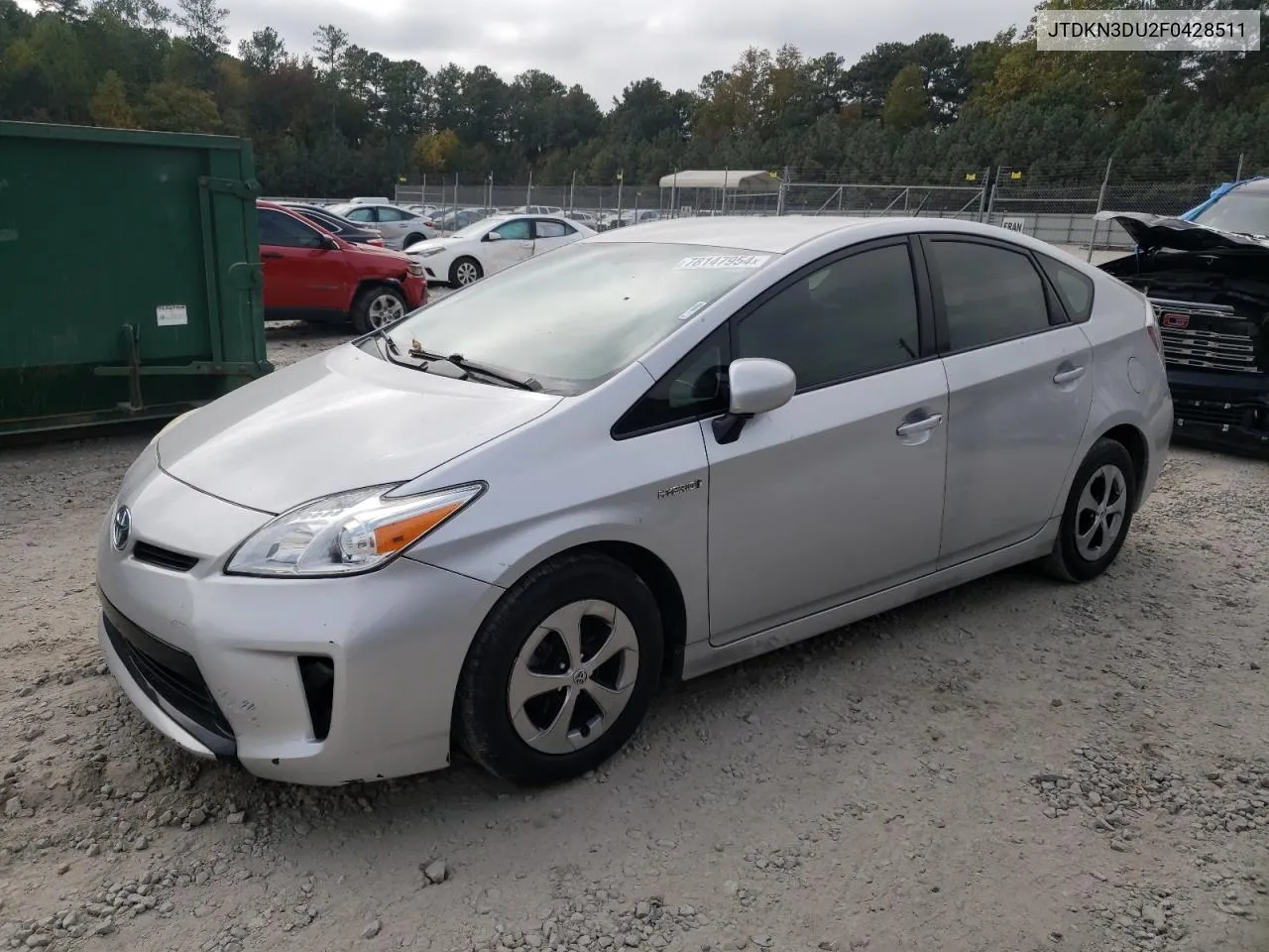 2015 Toyota Prius VIN: JTDKN3DU2F0428511 Lot: 78147954