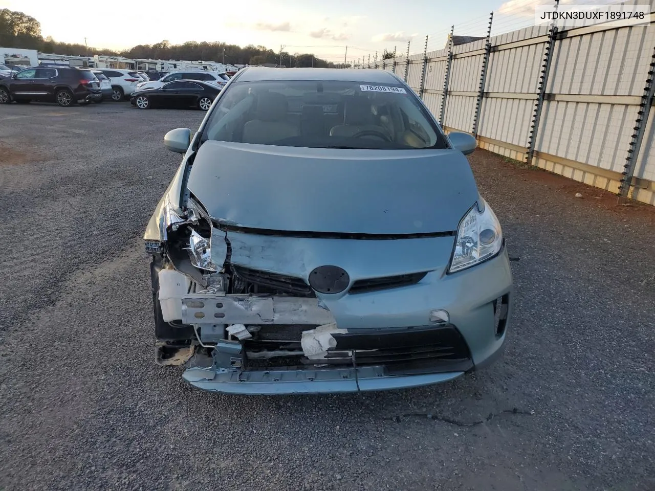 2015 Toyota Prius VIN: JTDKN3DUXF1891748 Lot: 78208194