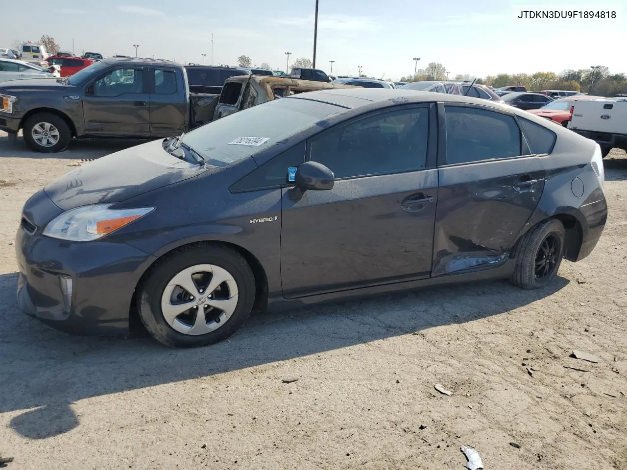 2015 Toyota Prius VIN: JTDKN3DU9F1894818 Lot: 78216394