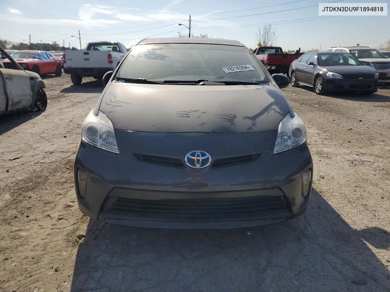 2015 Toyota Prius VIN: JTDKN3DU9F1894818 Lot: 78216394