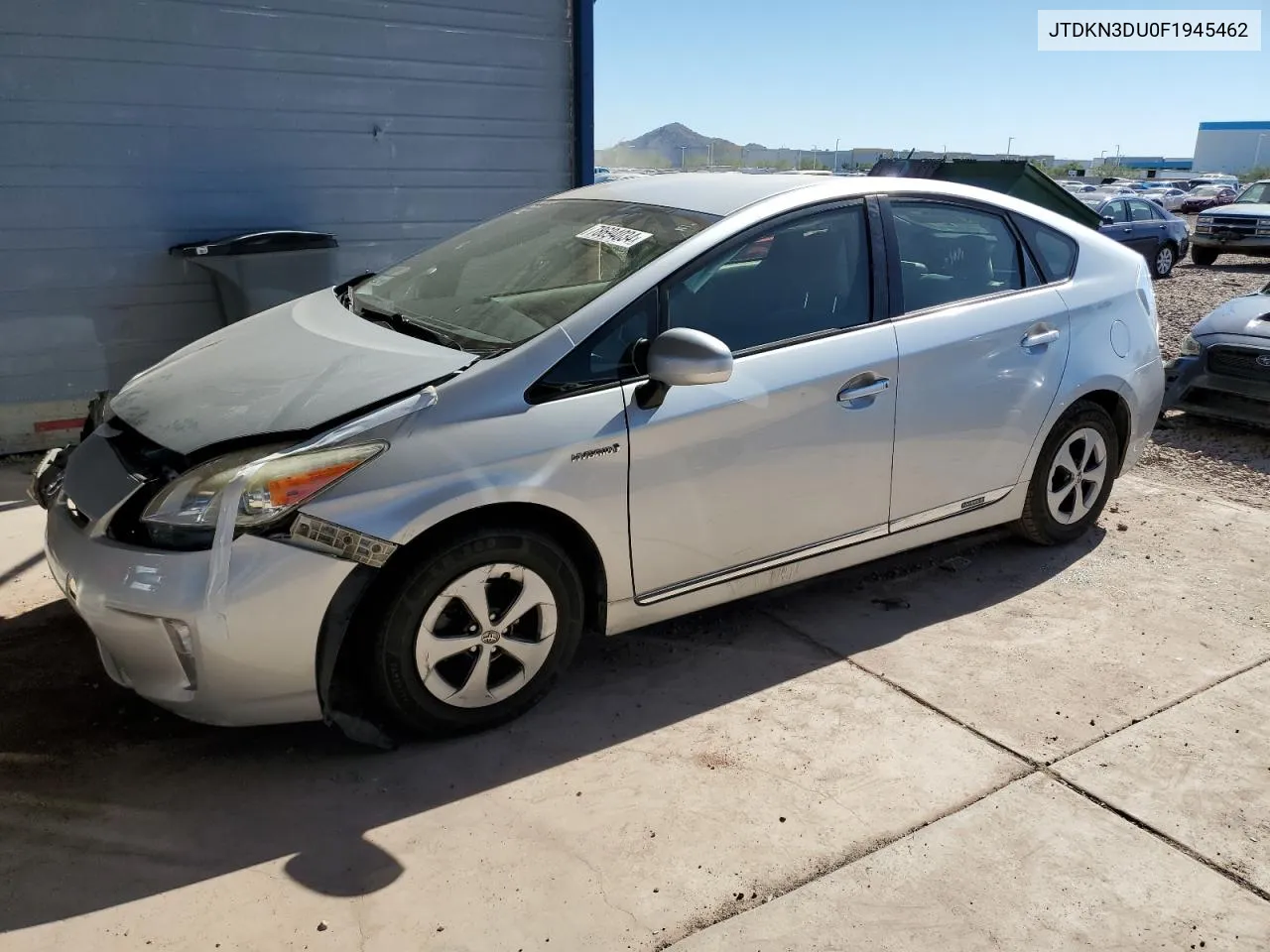 2015 Toyota Prius VIN: JTDKN3DU0F1945462 Lot: 78694034